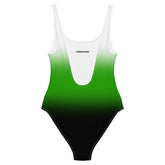 Neutrois Pride Ombre Open-back Swimsuit